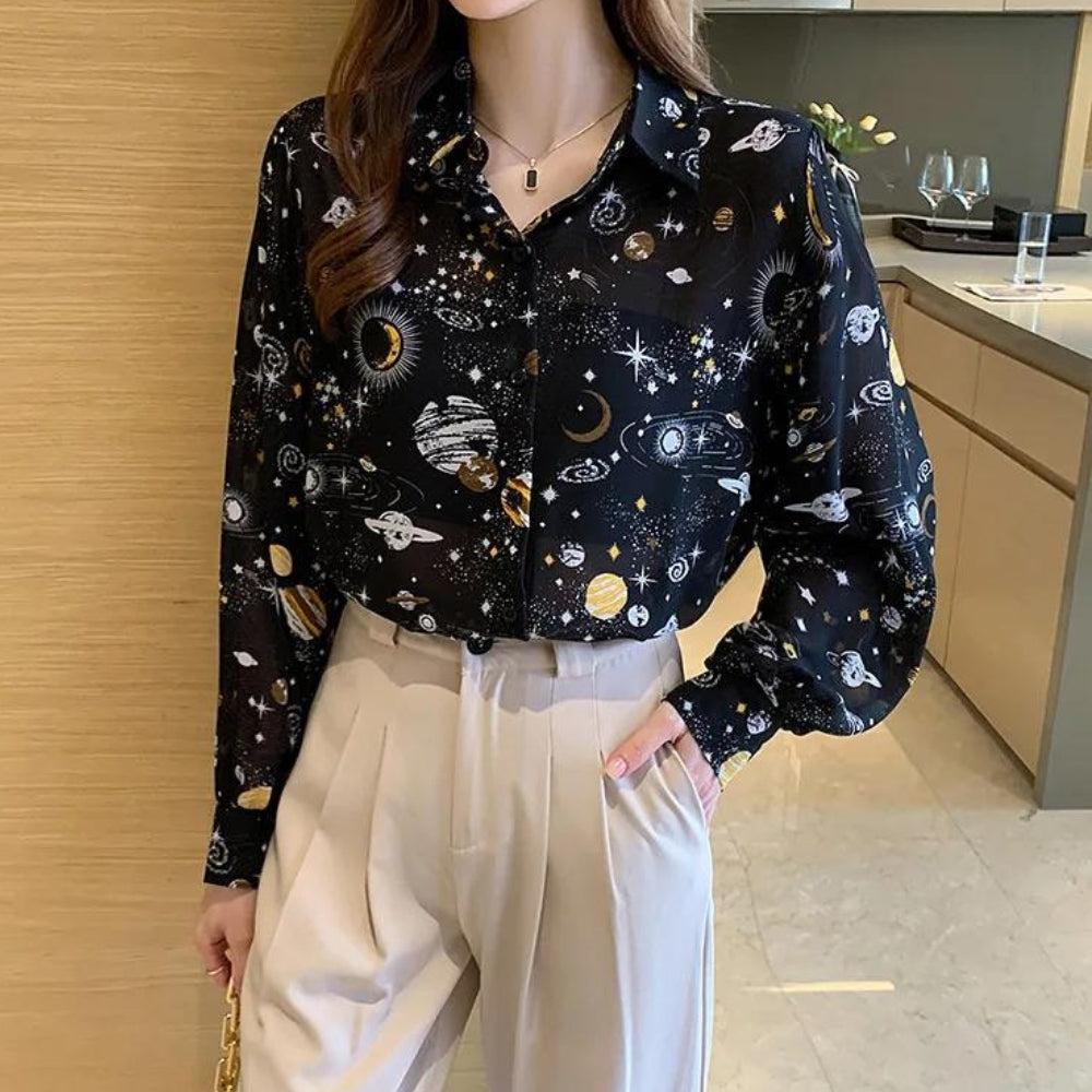 Galaxy Chiffon Shirt