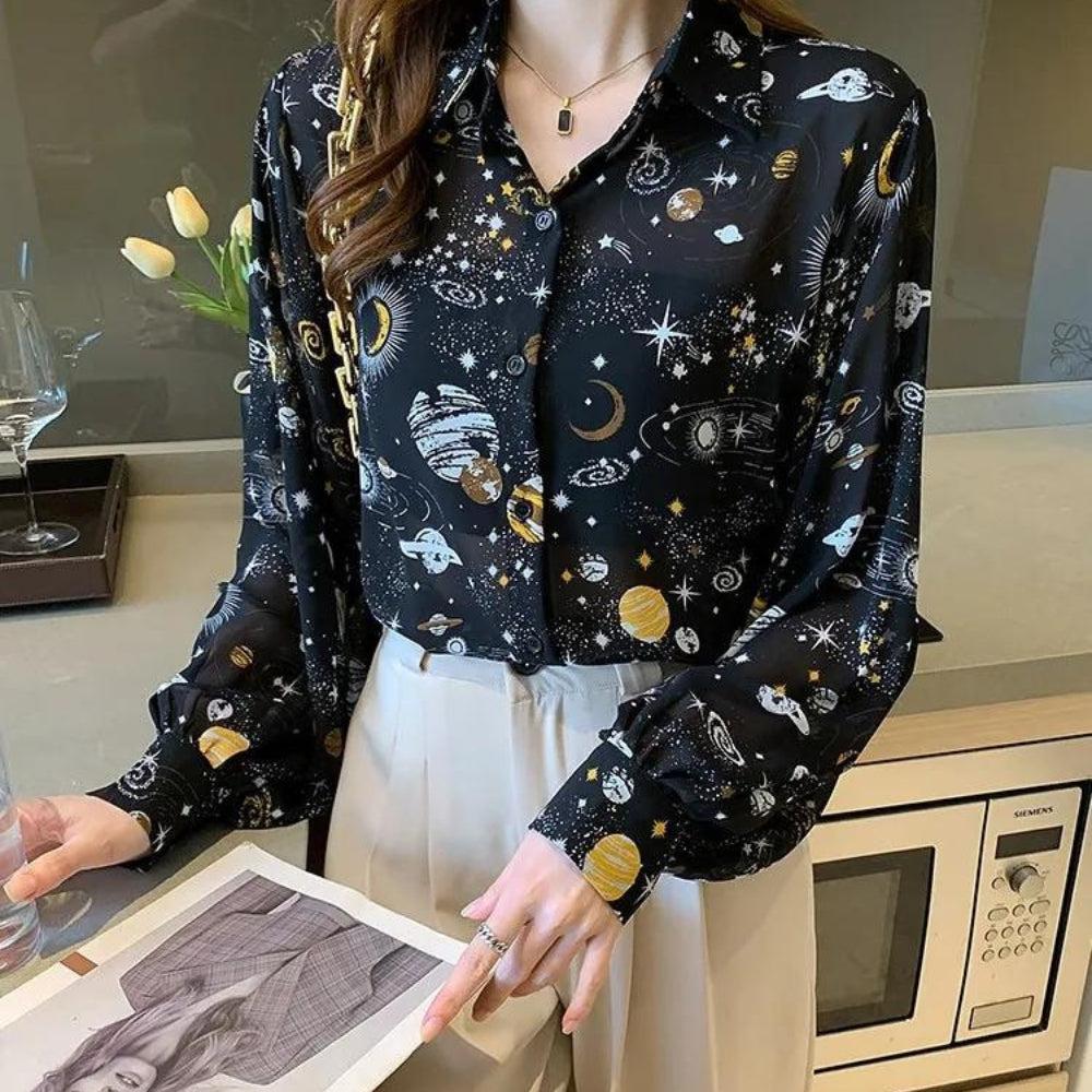 Galaxy Chiffon Shirt