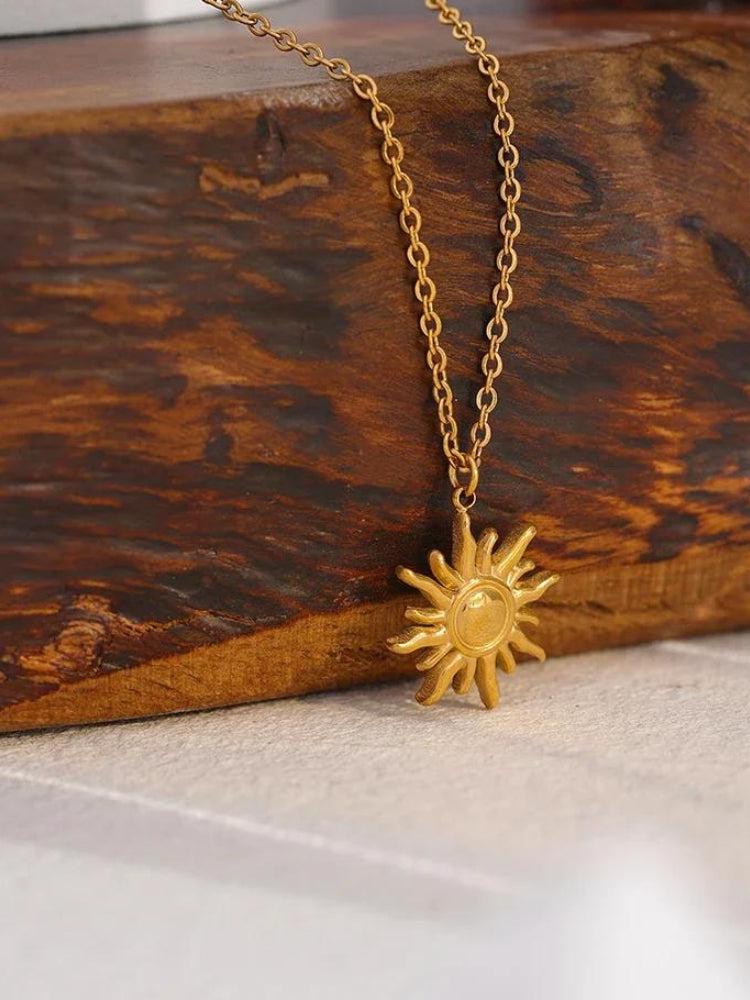 Gold Sun Necklace