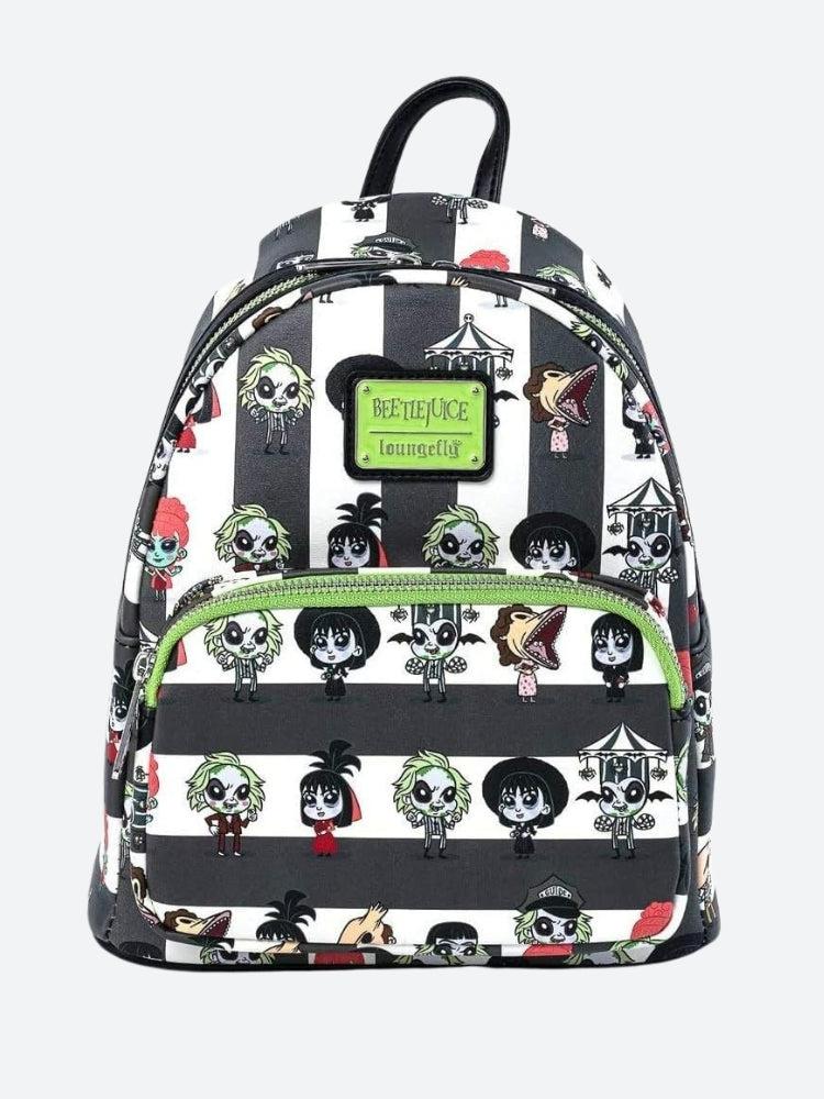 Goth Beetlejuice Backpack Black