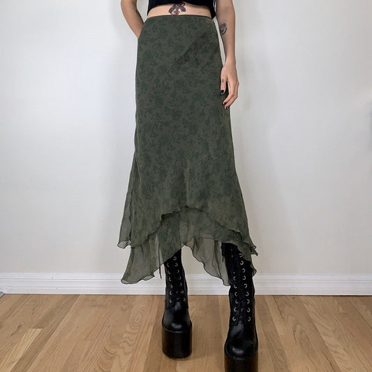 Fairygrunge Whimsical Midi Skirt