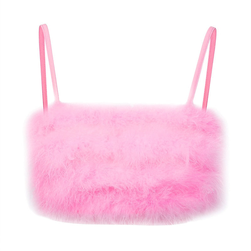 Pink Fur Top