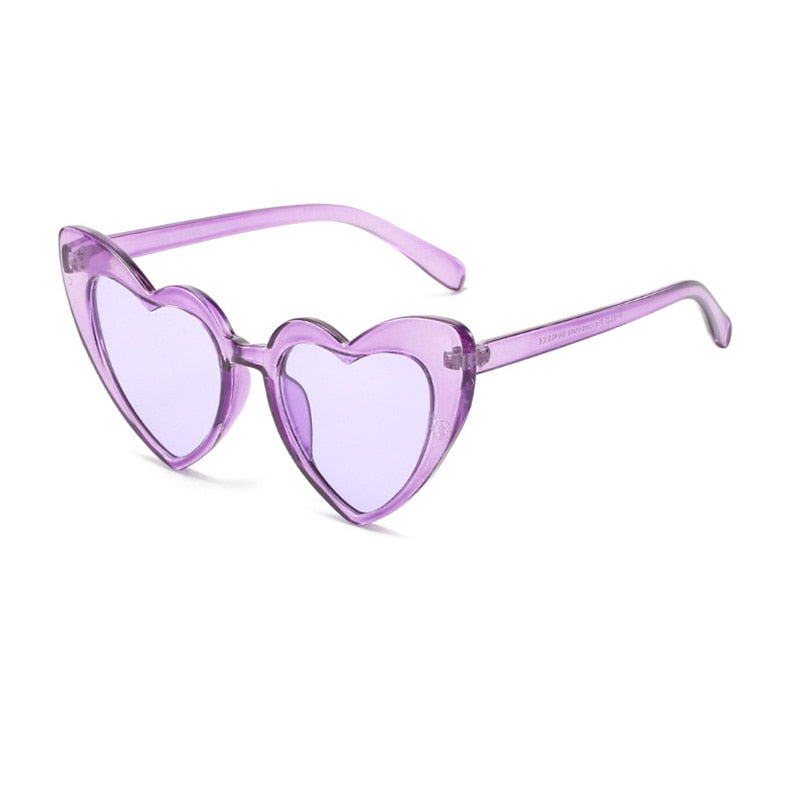 Retro Cat Eye Heart Shape Sunglasses