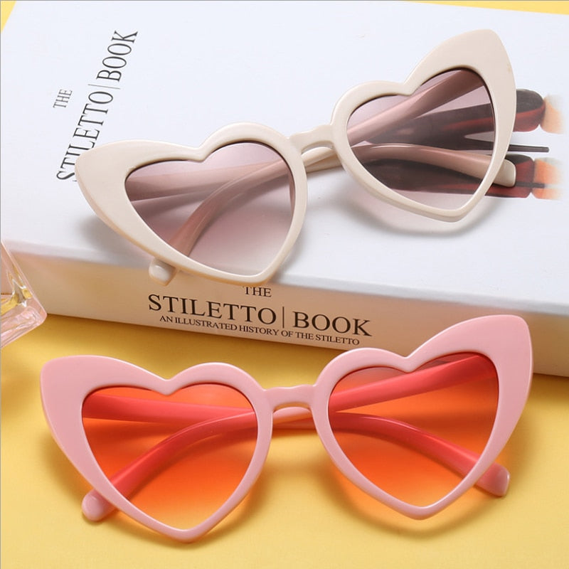 Retro Cat Eye Heart Shape Sunglasses