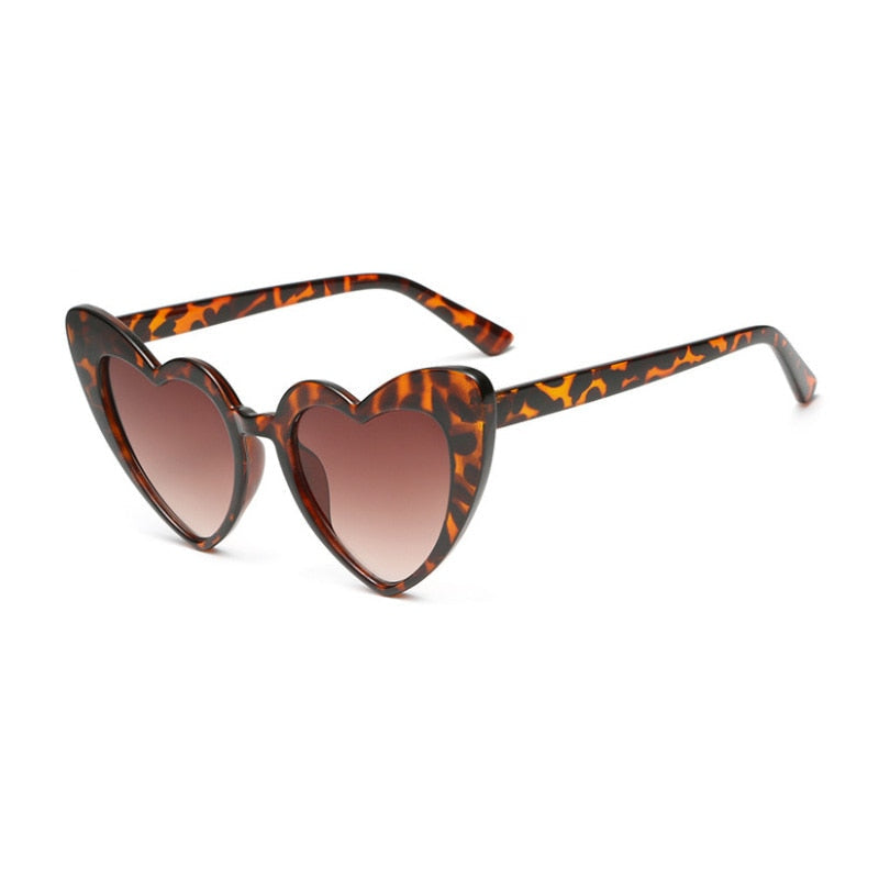 Retro Cat Eye Heart Shape Sunglasses