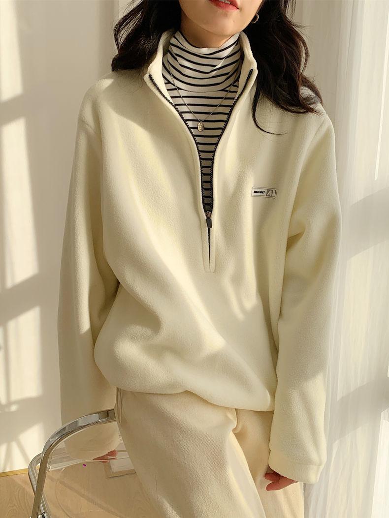 Half Zipper Fleece Sweatshirt