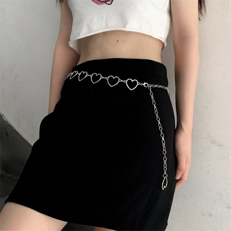 Heart Metal Waist Chain