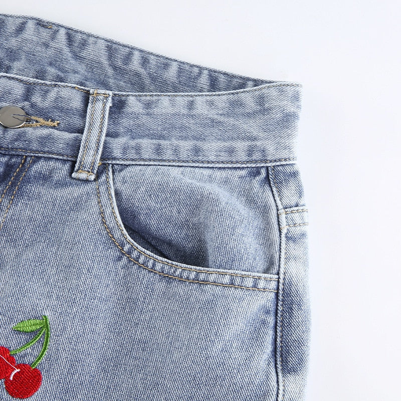 Cherry High Waisted Jeans