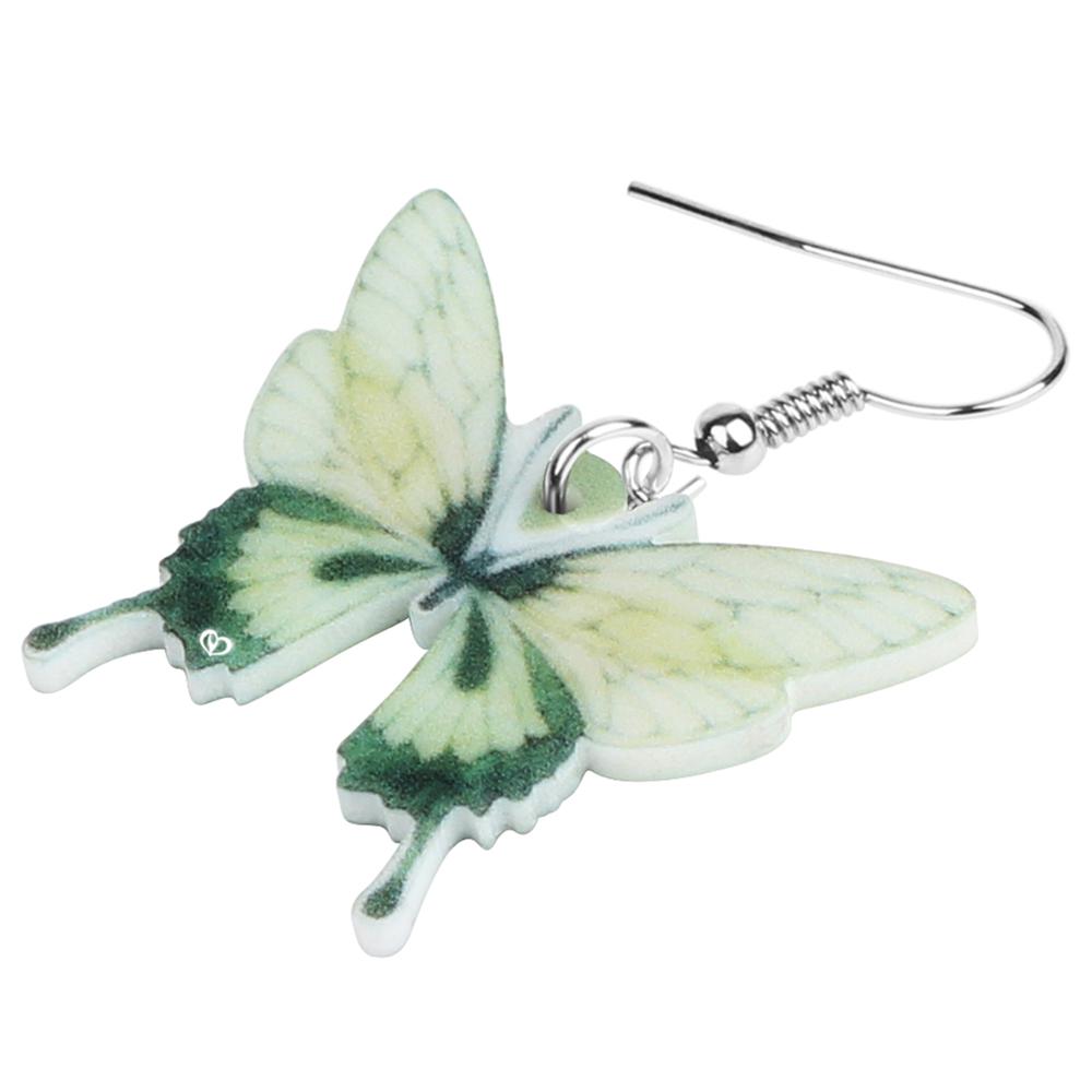 Fairycore Green Butterfly Earrings