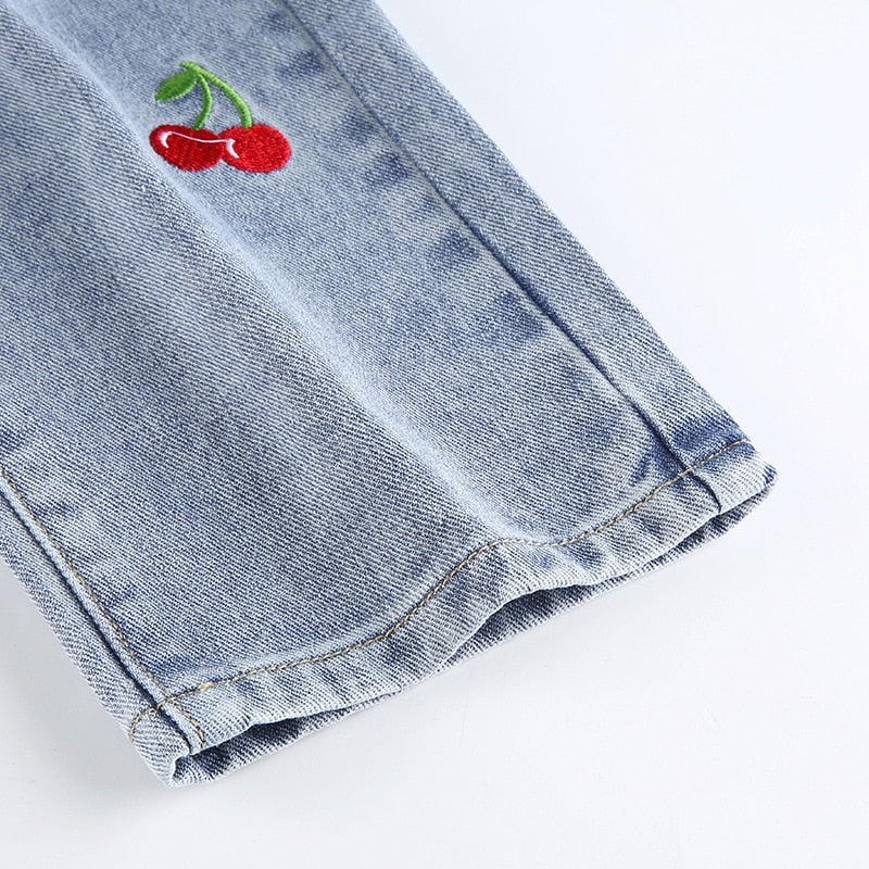 Cherry High Waisted Jeans