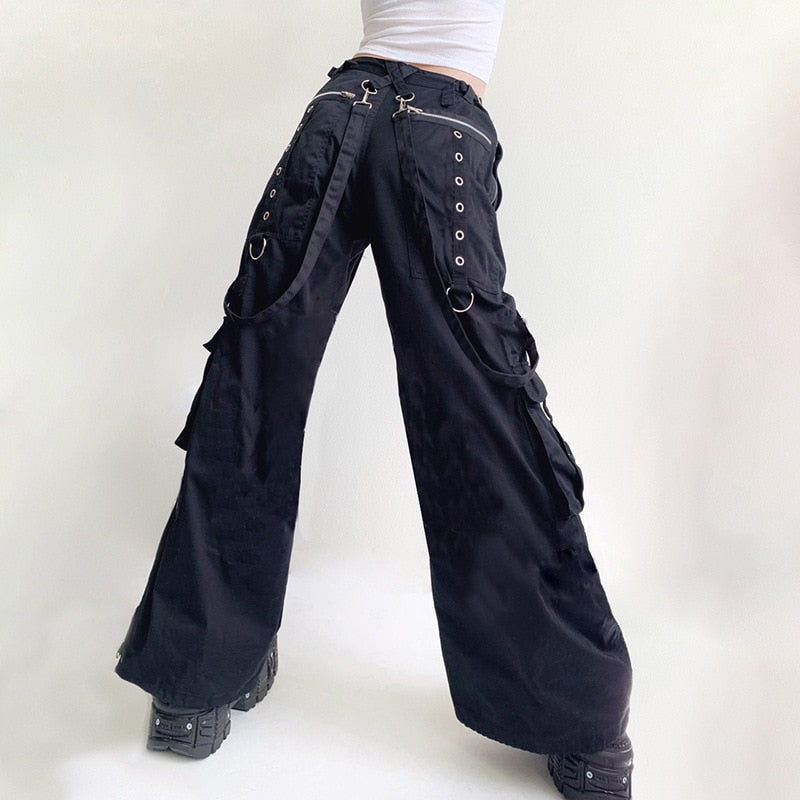 E-Girl Gothic Y2K Cyber Punk Cargo Pants