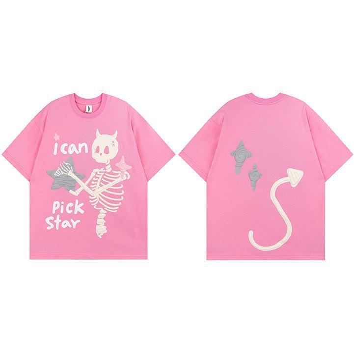 I Can Pick Star Tee Pink