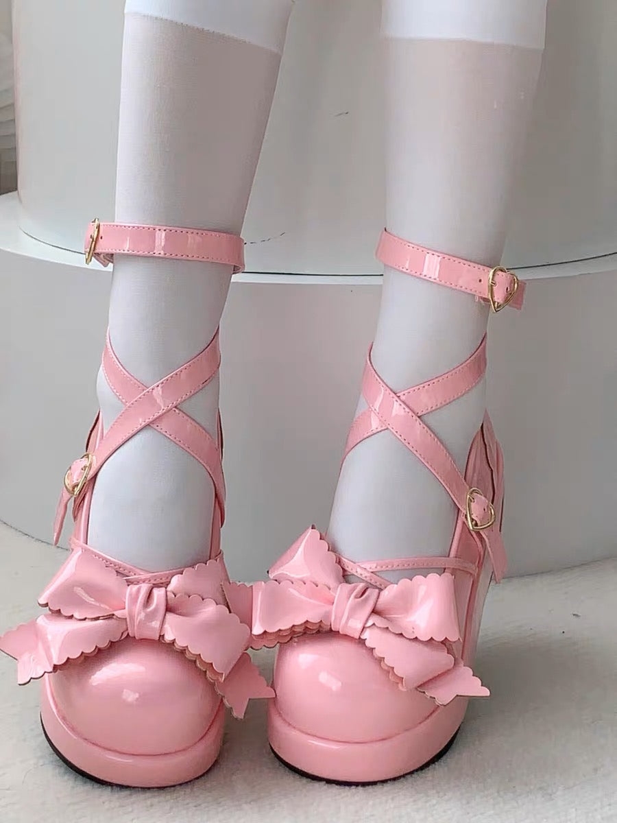 Muffin Doll Mid Heel Platforms