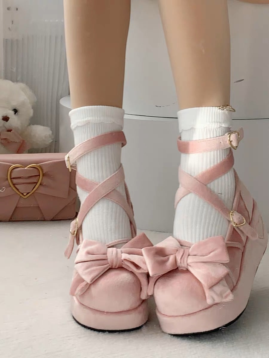 Muffin Doll Mid Heel Platforms