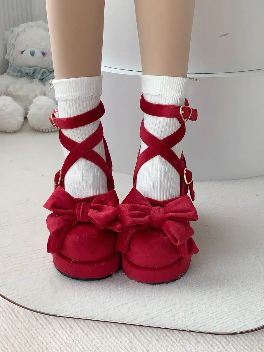 Muffin Doll Mid Heel Platforms