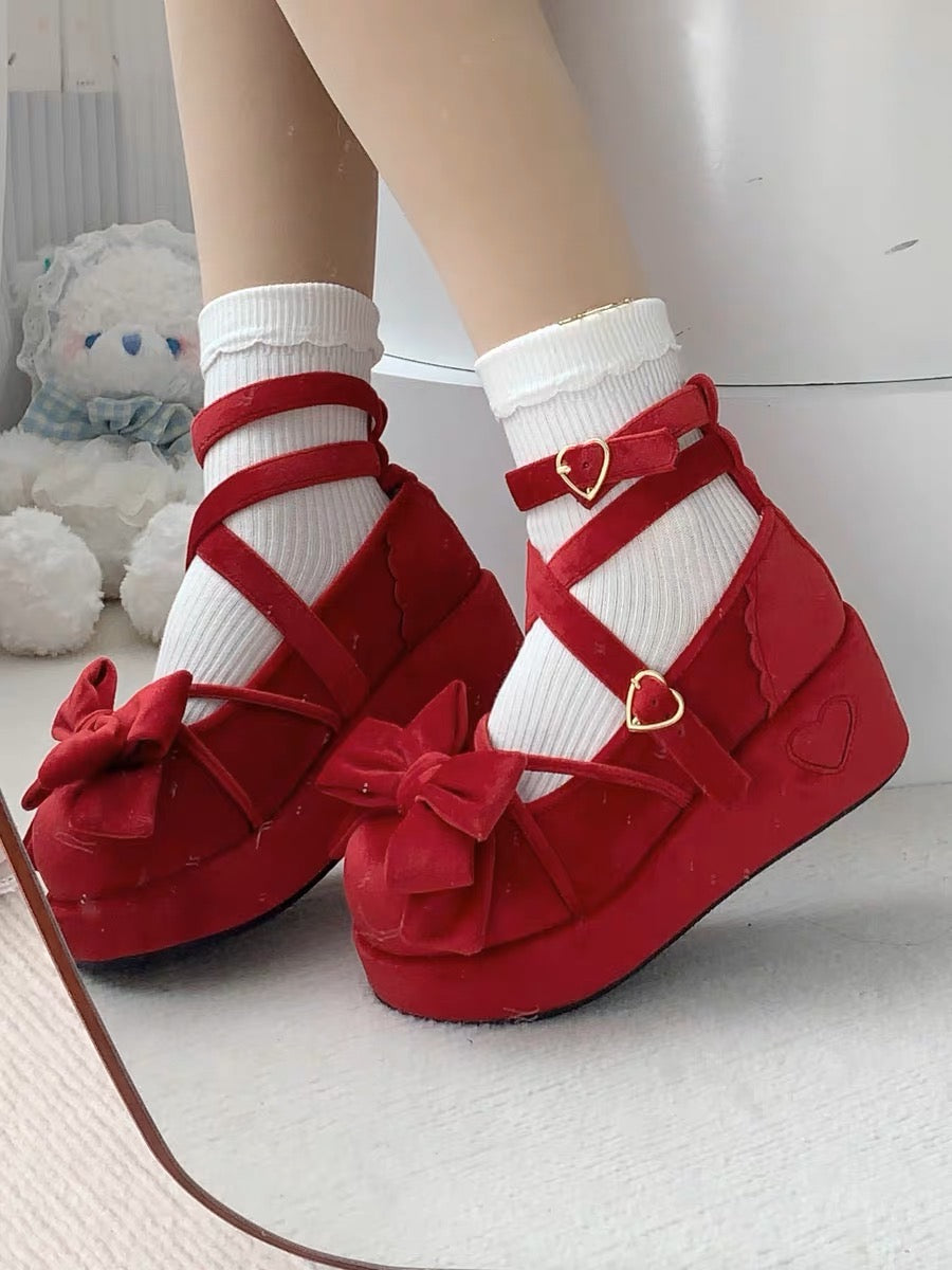 Muffin Doll Mid Heel Platforms