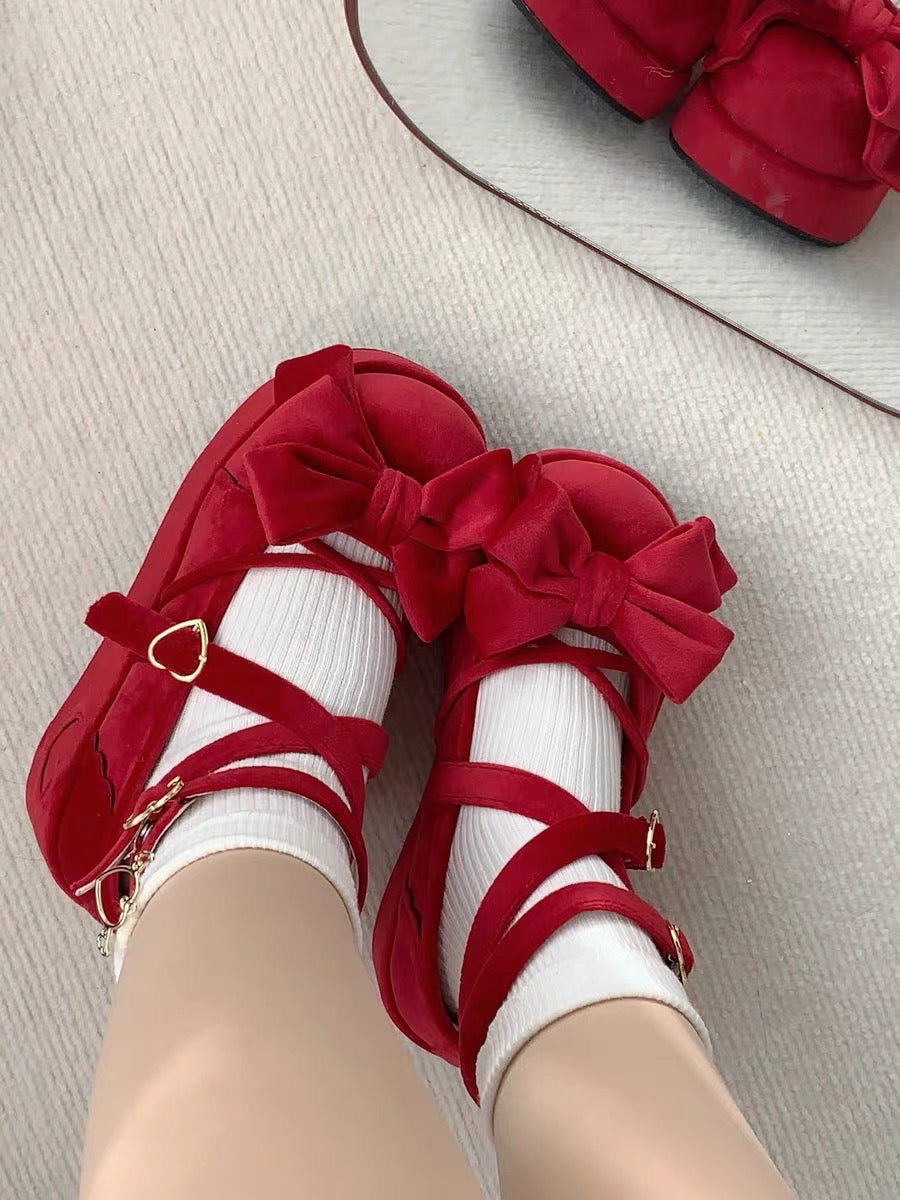 Muffin Doll Mid Heel Platforms
