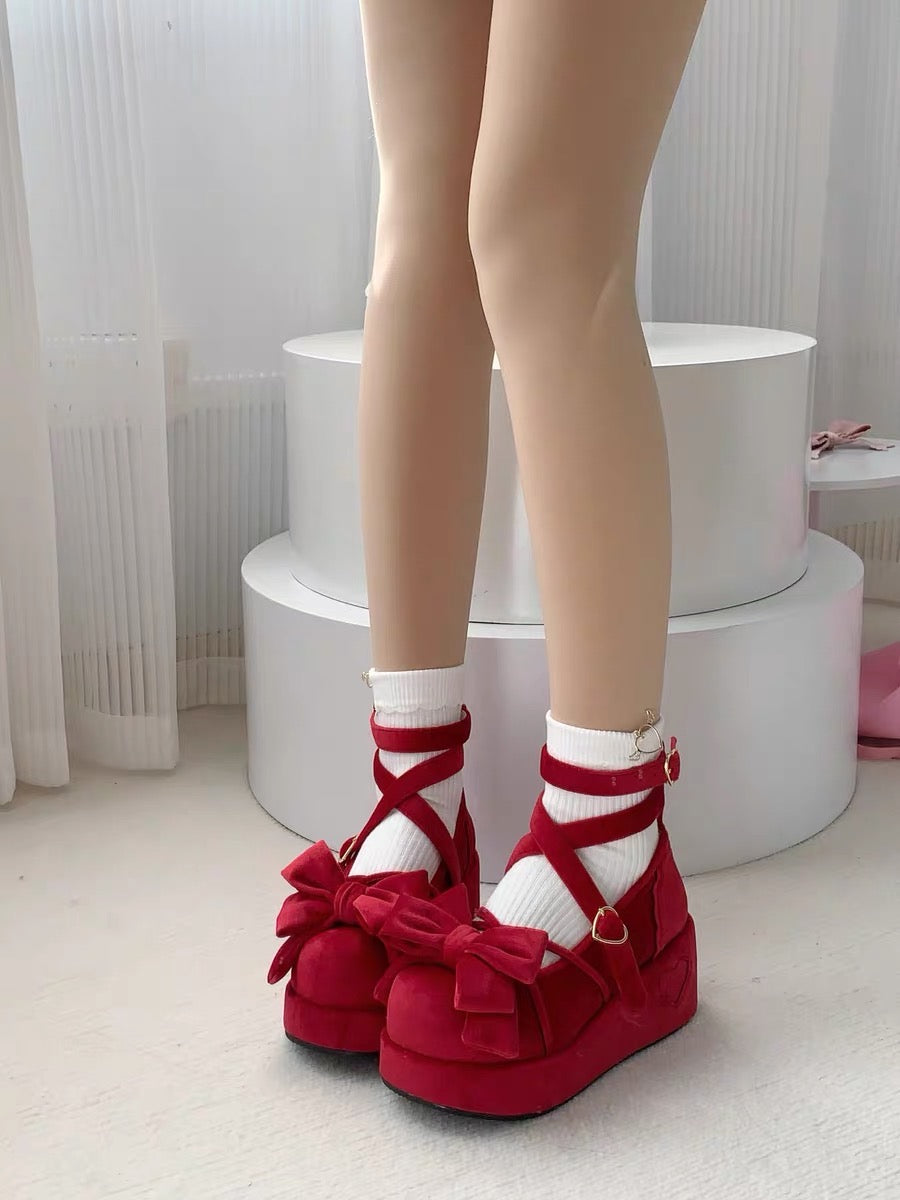 Muffin Doll Mid Heel Platforms