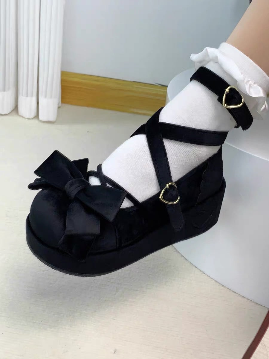 Muffin Doll Mid Heel Platforms