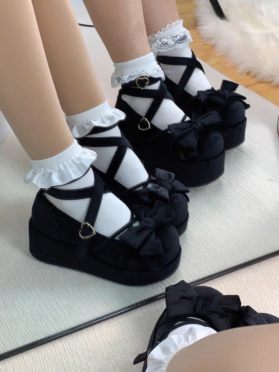 Muffin Doll Mid Heel Platforms