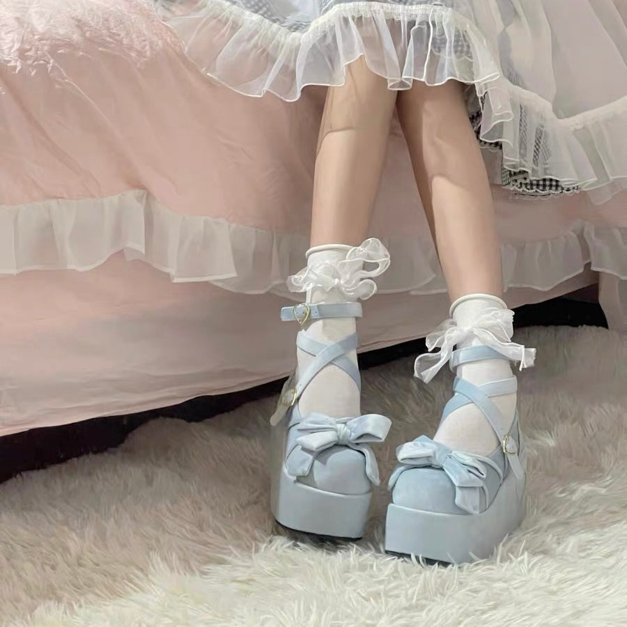 Muffin Doll Mid Heel Platforms