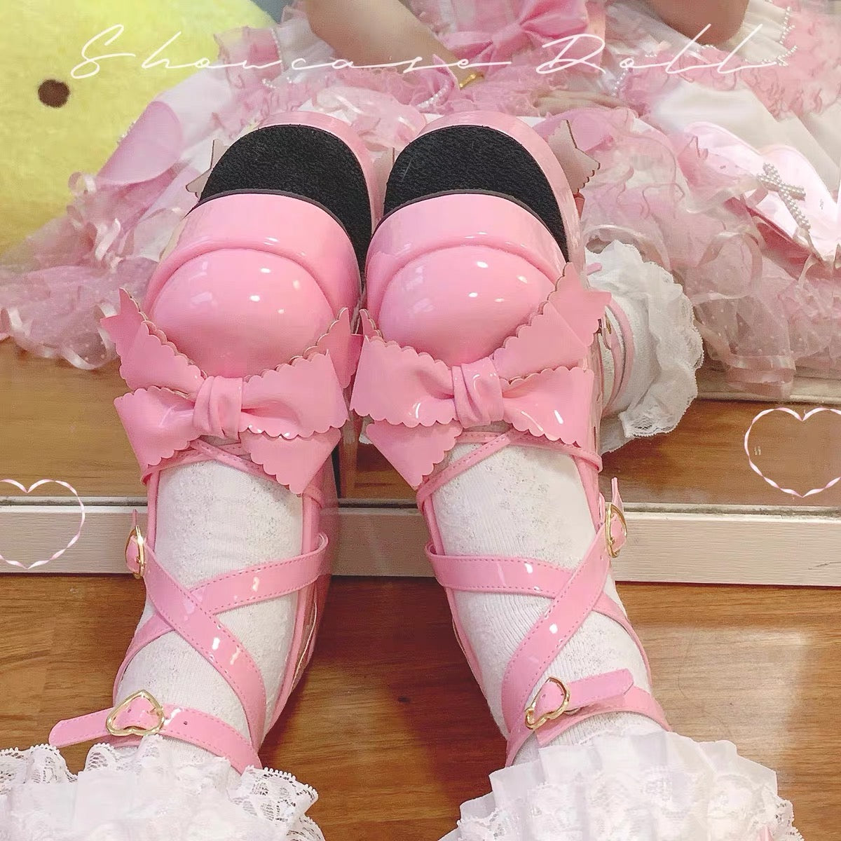 Muffin Doll Mid Heel Platforms