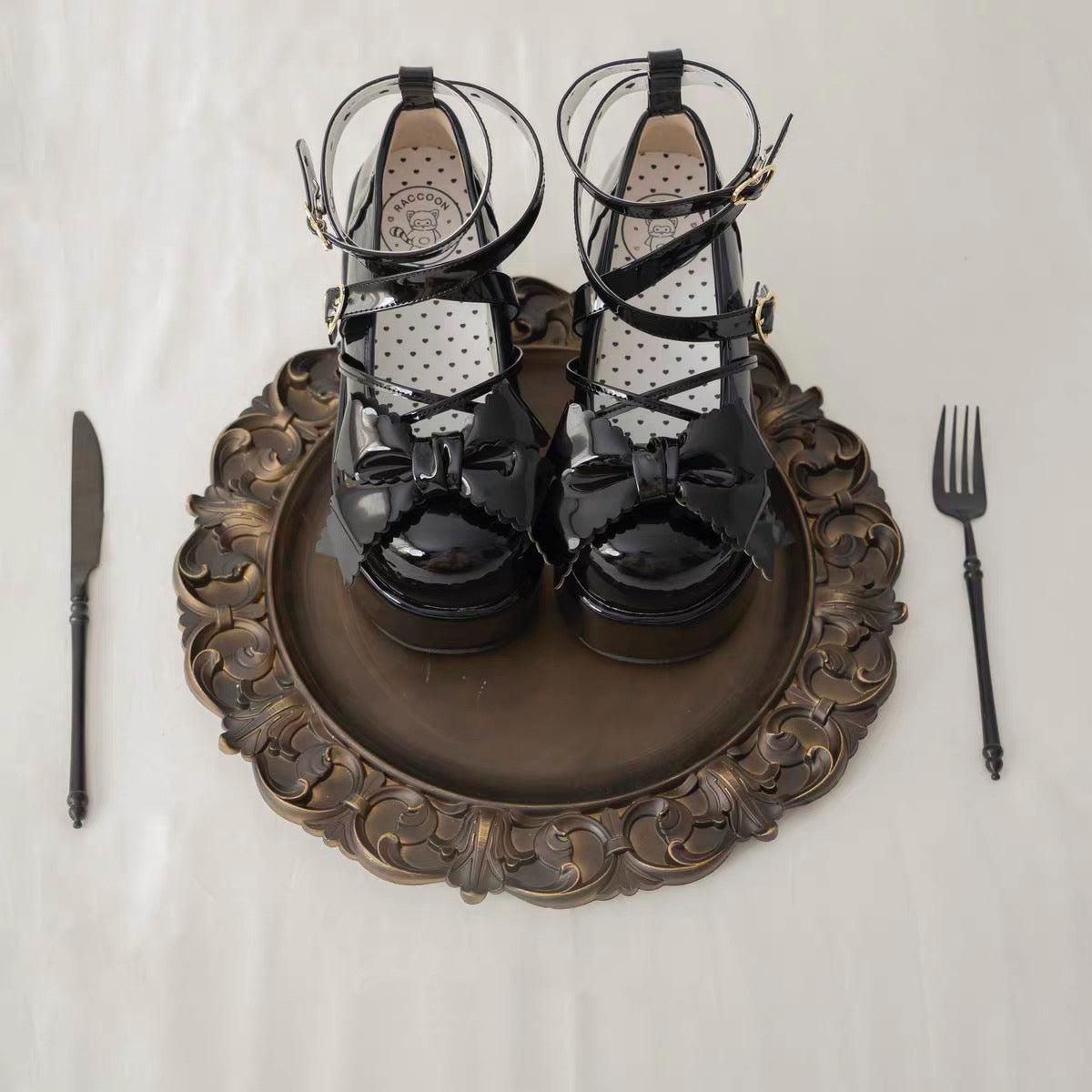 Muffin Doll Mid Heel Platforms