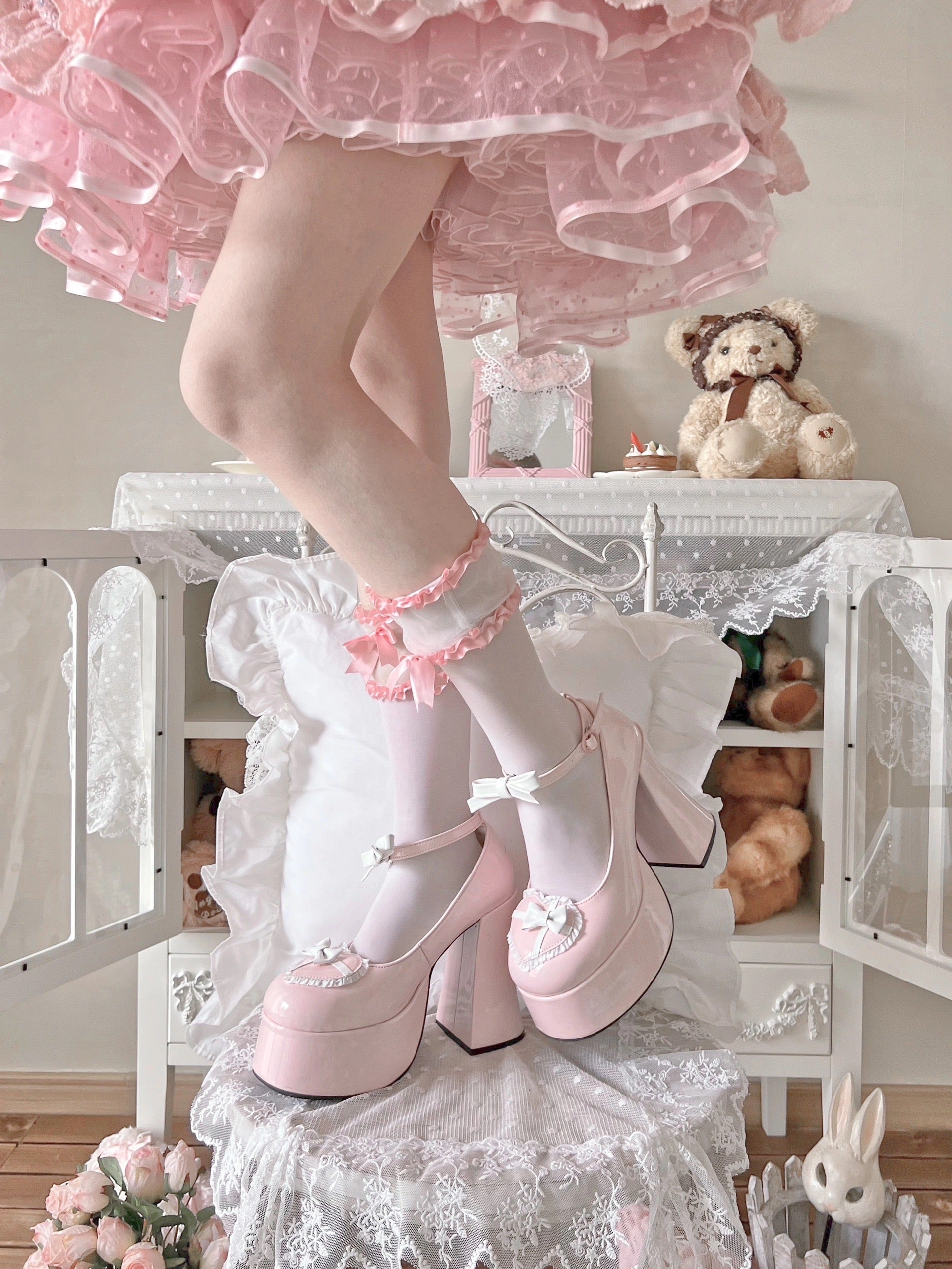 Creamy Cutie Pie High Heels