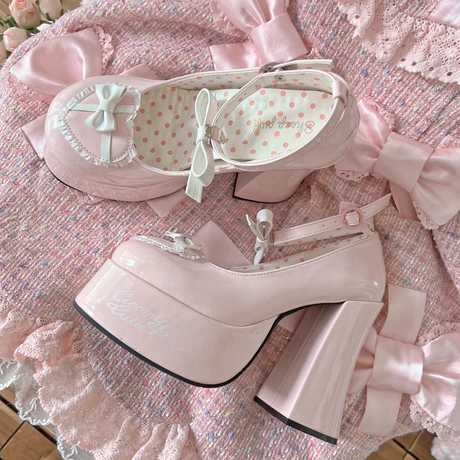Creamy Cutie Pie High Heels