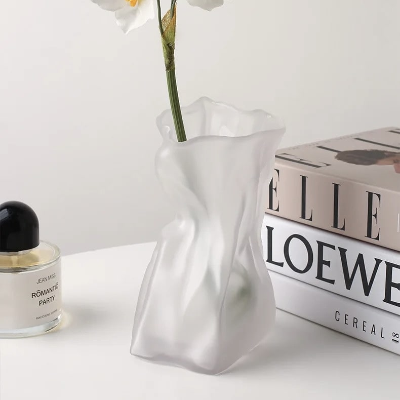 Abstract Pearl Glass Vases