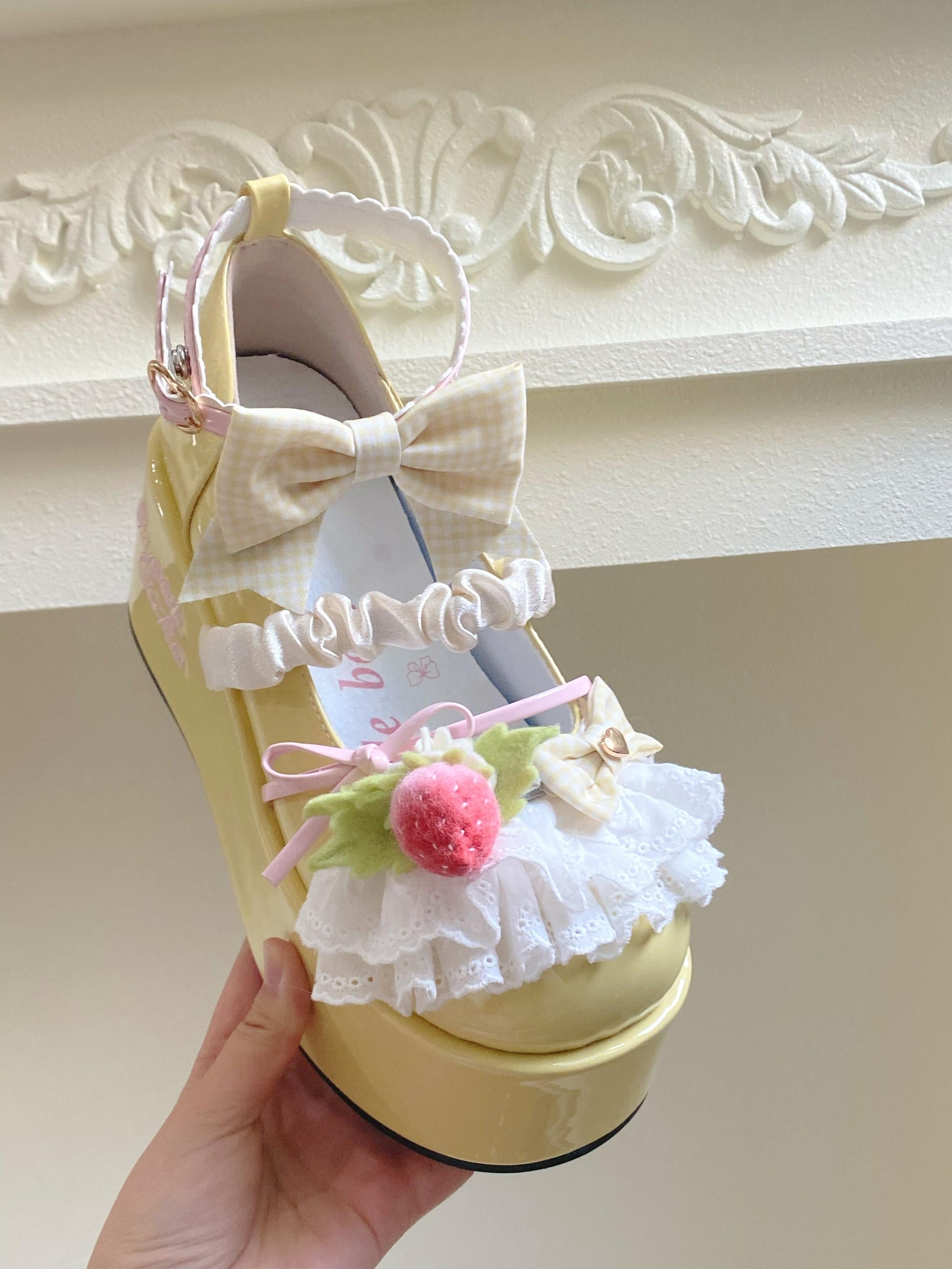 Strawberry Sweet Platforms Lolita Shoes