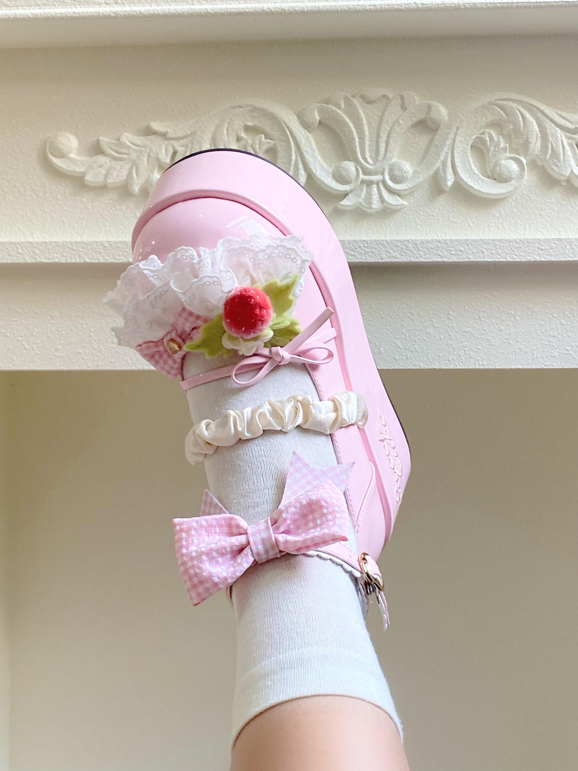 Strawberry Sweet Platforms Lolita Shoes