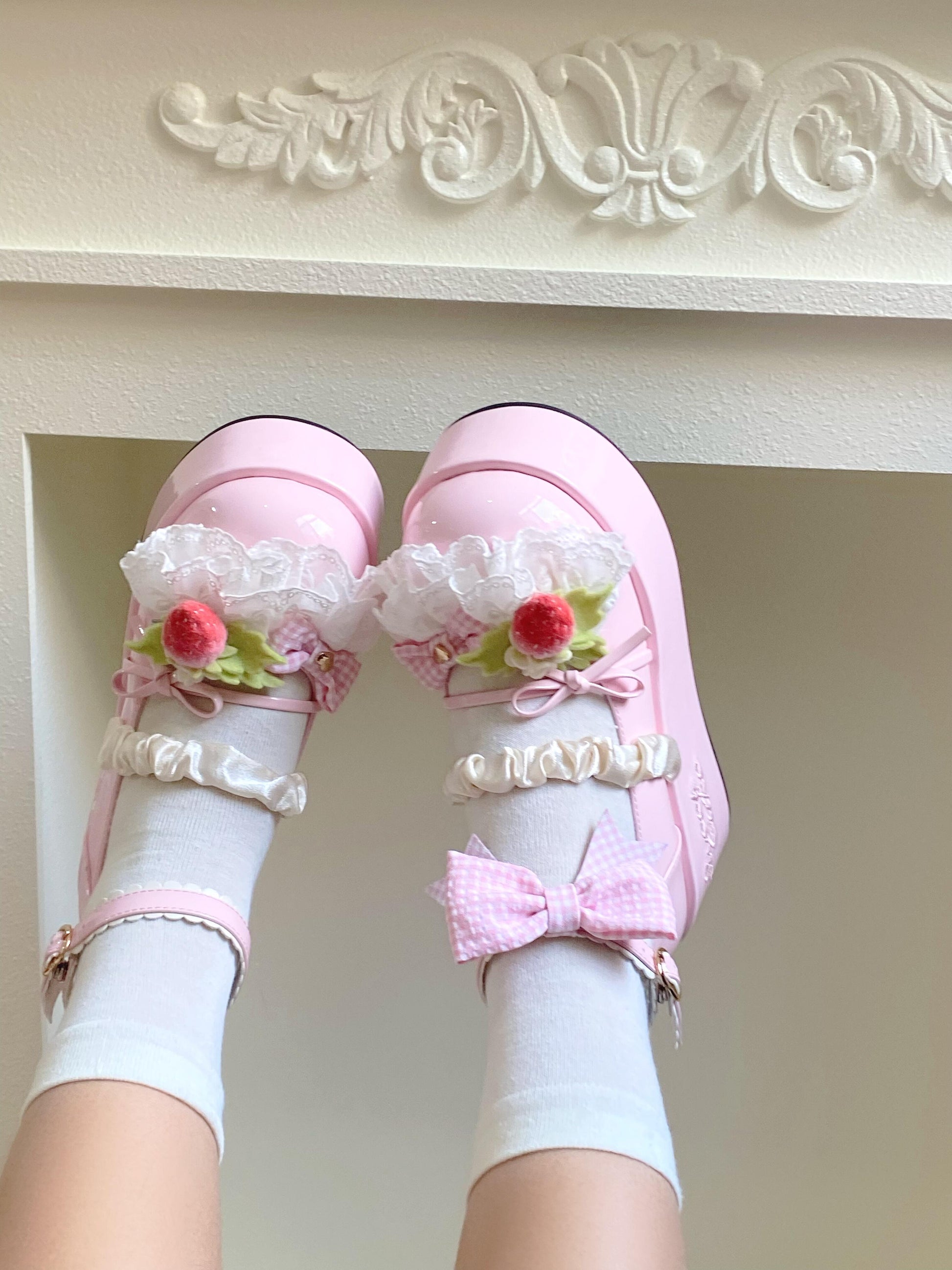 Strawberry Sweet Platforms Lolita Shoes