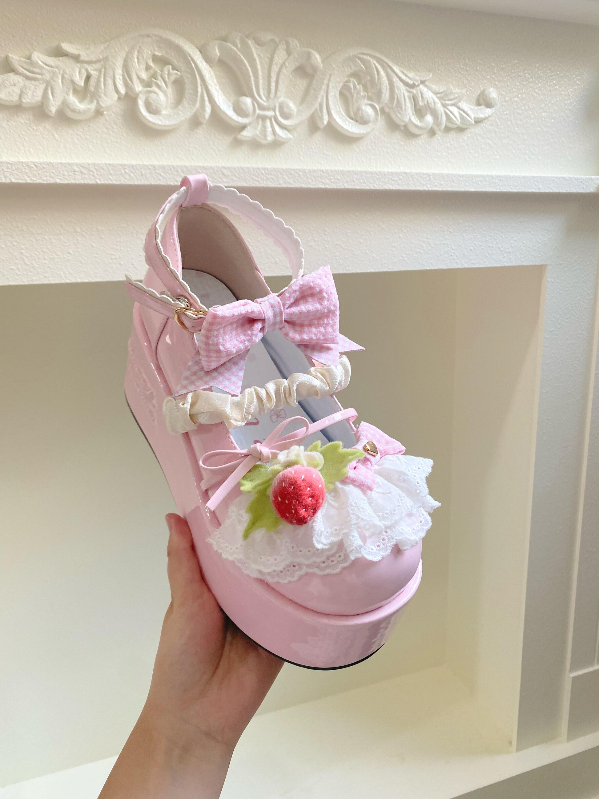 Strawberry Sweet Platforms Lolita Shoes