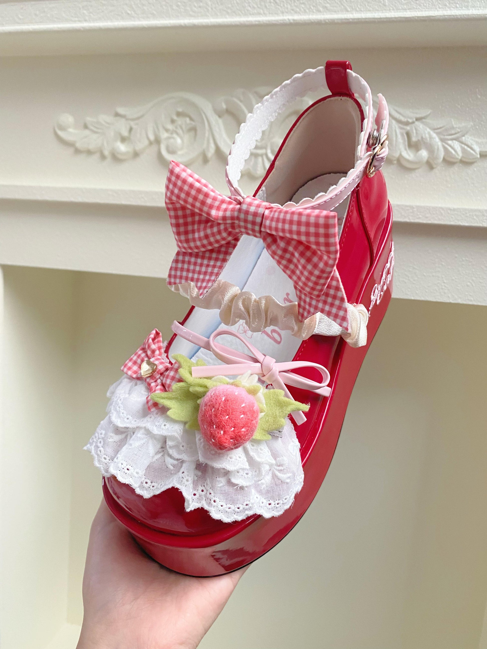 Strawberry Sweet Platforms Lolita Shoes