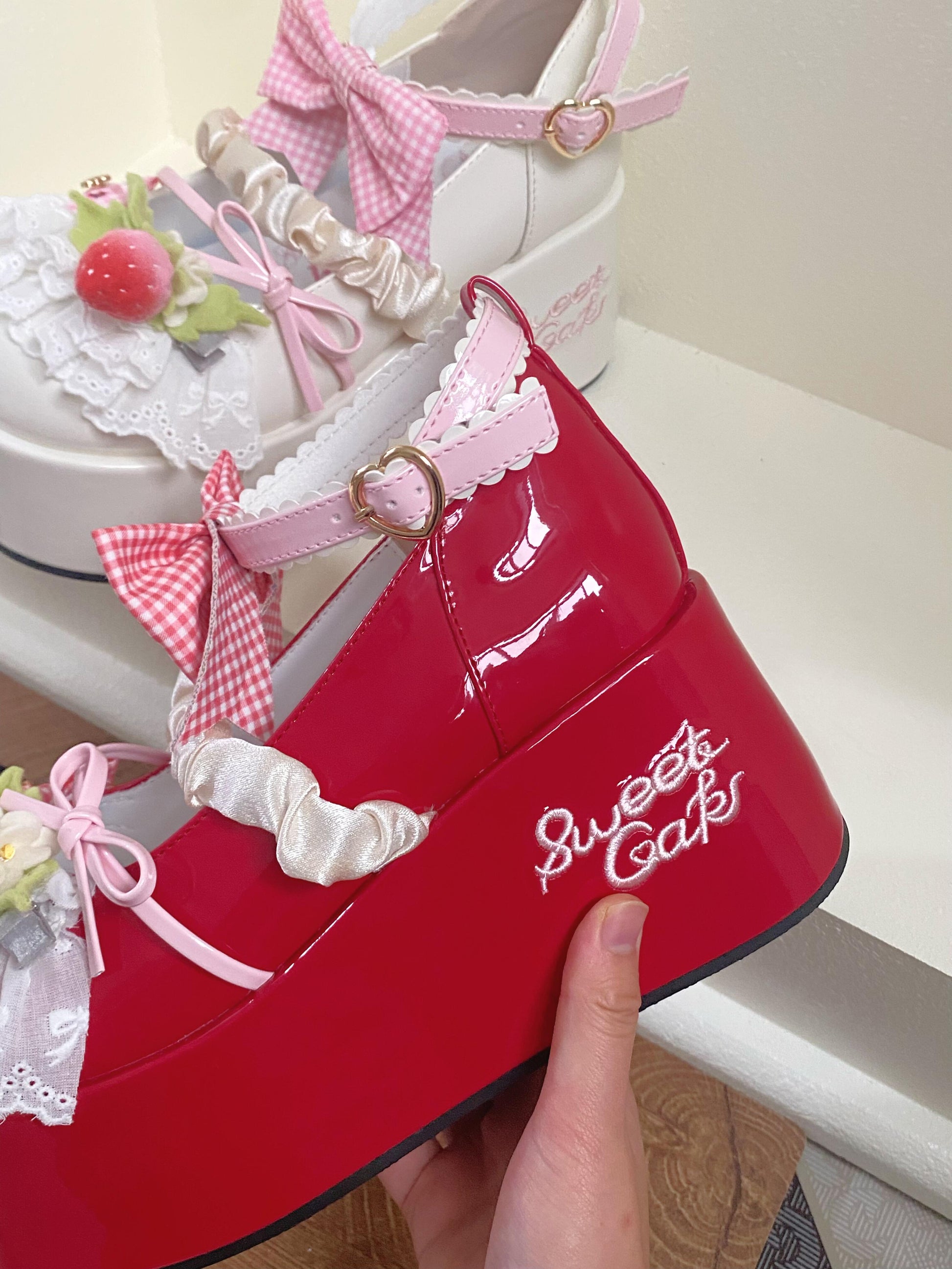 Strawberry Sweet Platforms Lolita Shoes