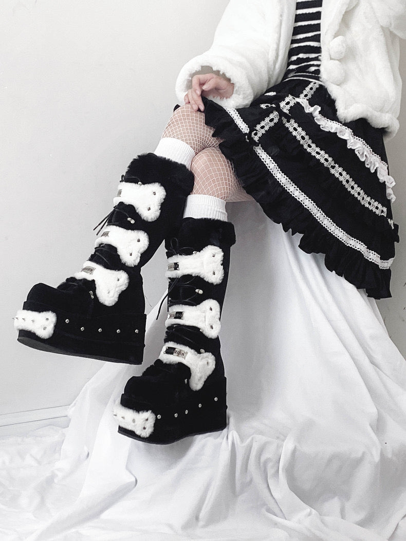 Melting Bones Y2K Chunky Boots