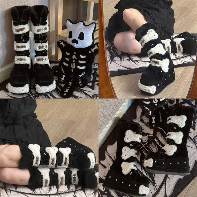 Melting Bones Y2K Chunky Boots