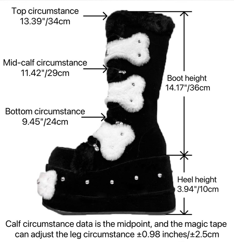Melting Bones Y2K Chunky Boots