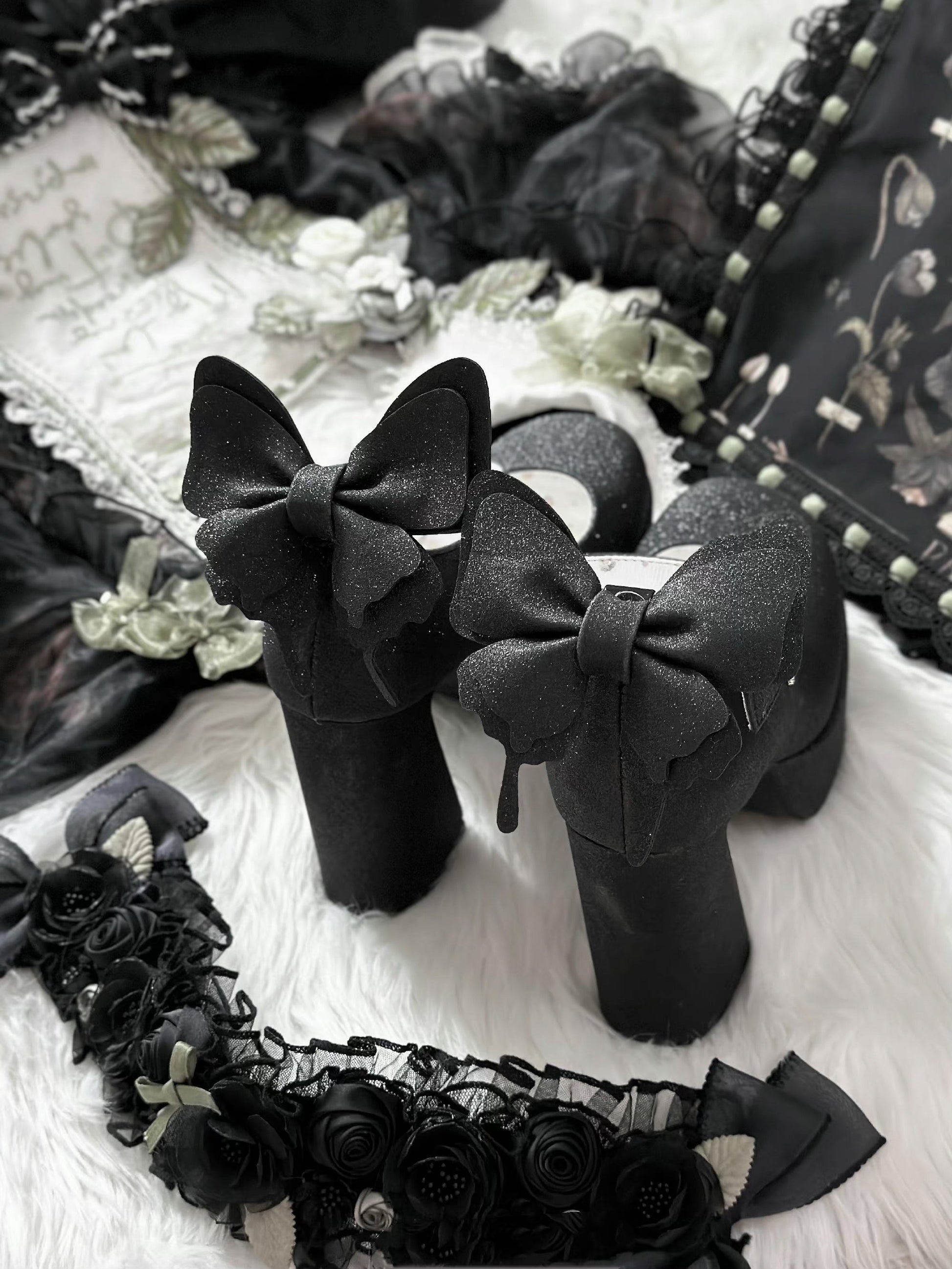 Butterfly Bling High Heels