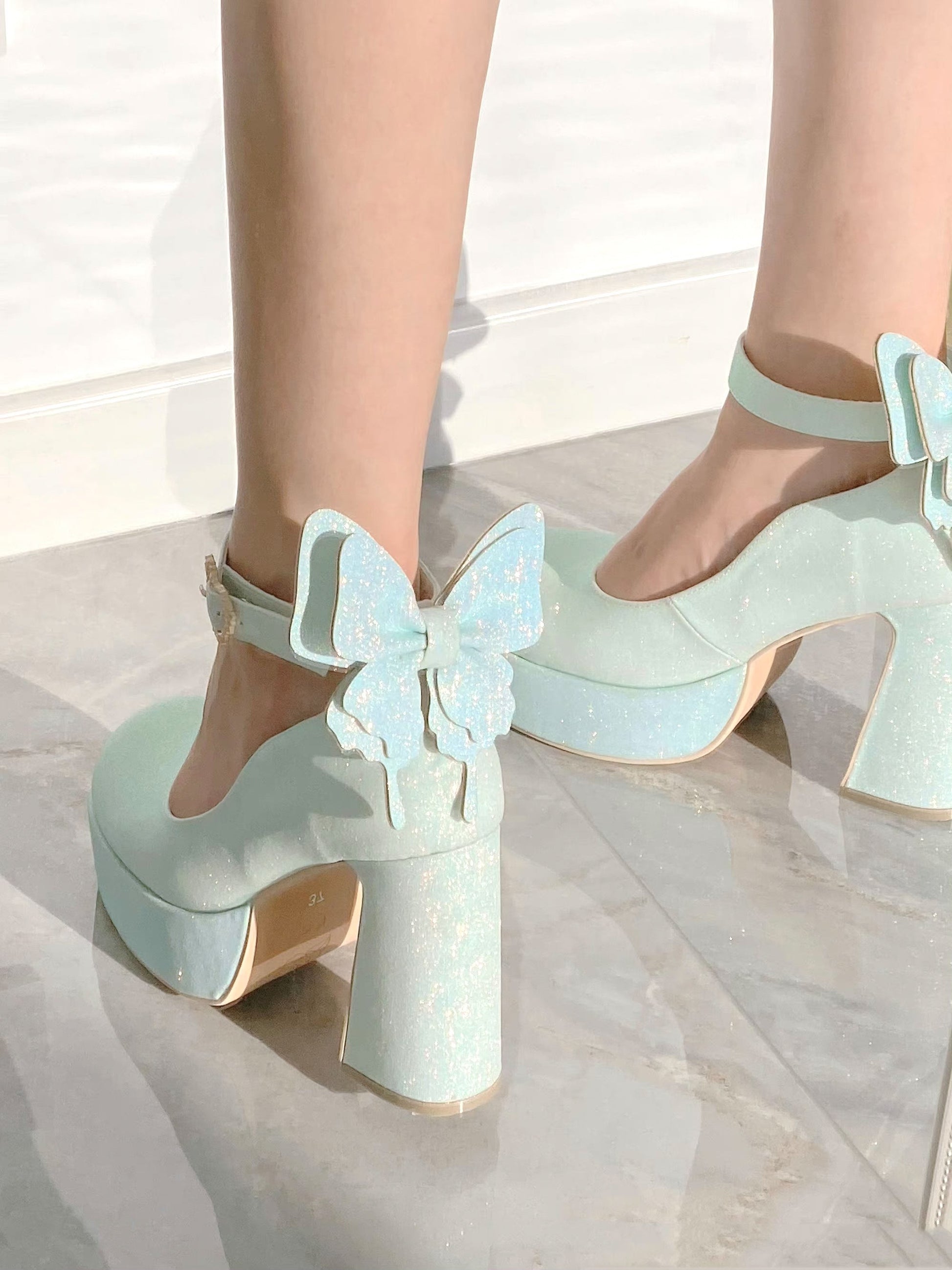 Butterfly Bling High Heels
