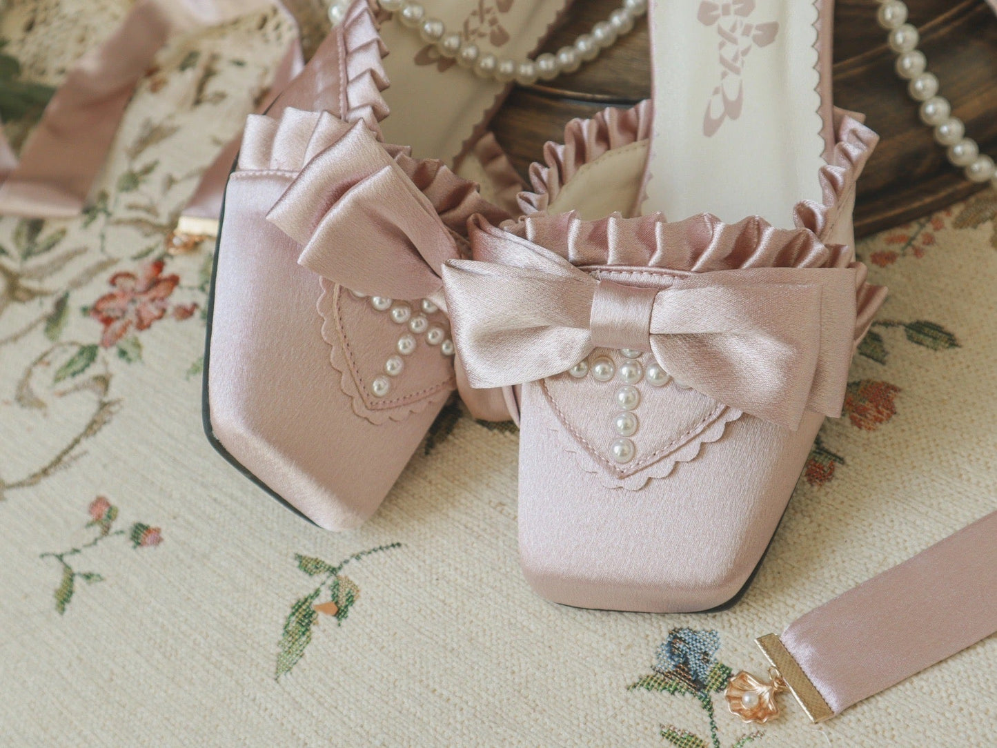 Siren Melody Lace-Up Mules