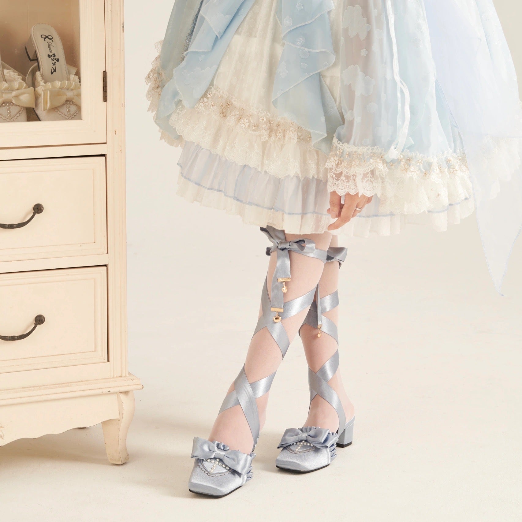 Siren Melody Lace-Up Mules