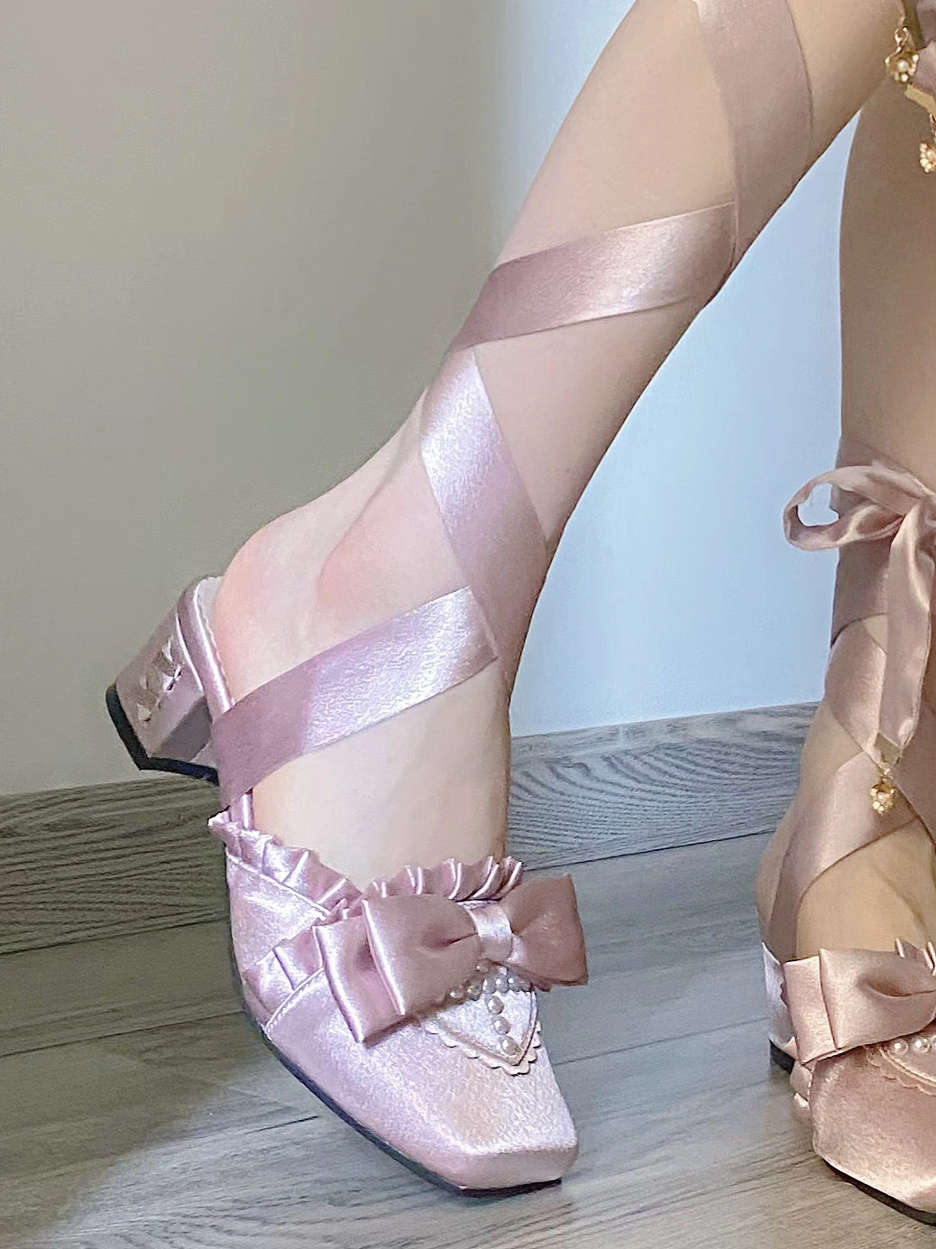 Siren Melody Lace-Up Mules