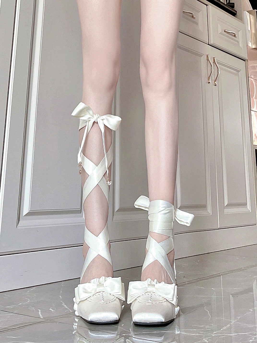 Siren Melody Lace-Up Mules