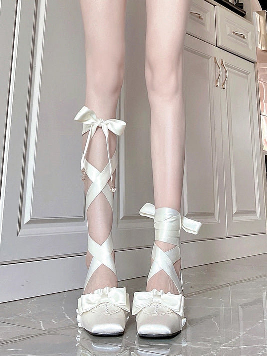 Siren Melody Lace-Up Mules