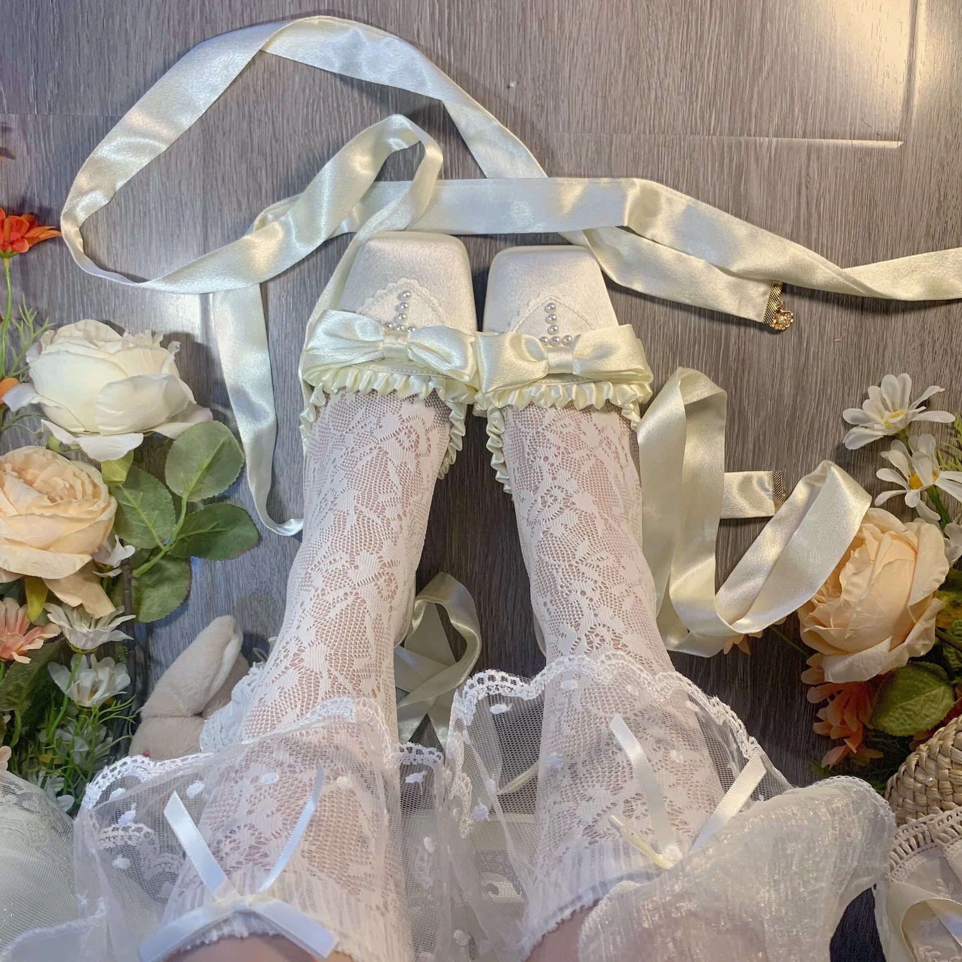 Siren Melody Lace-Up Mules