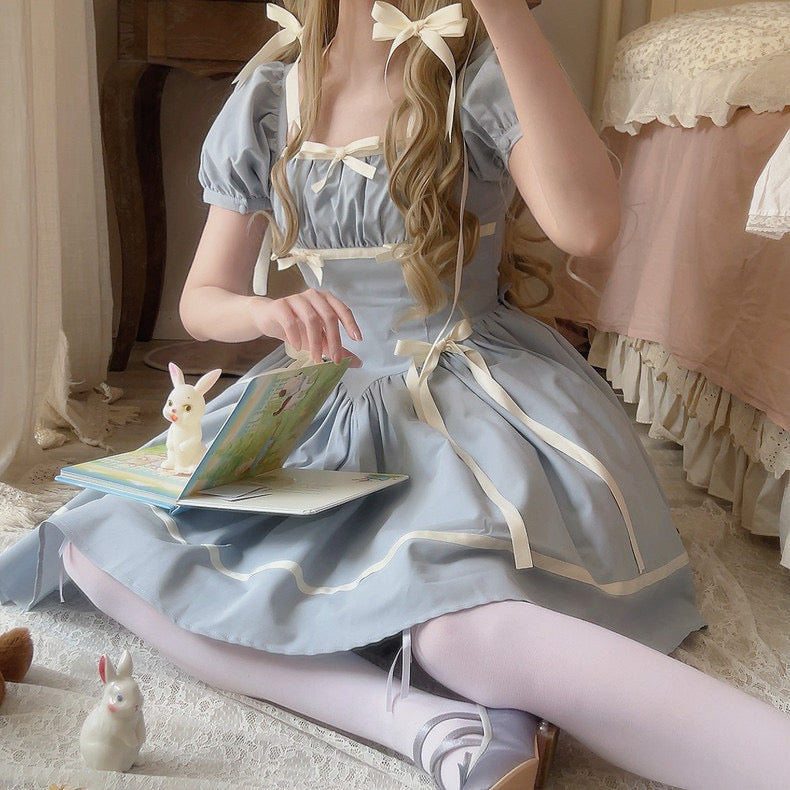 Blue Ribbon Dolly Dress