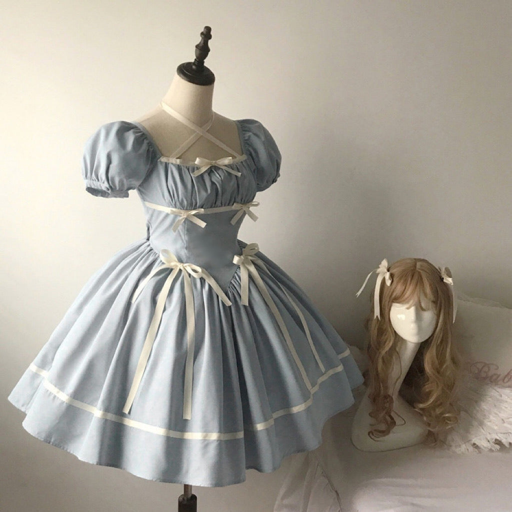 Blue Ribbon Dolly Dress