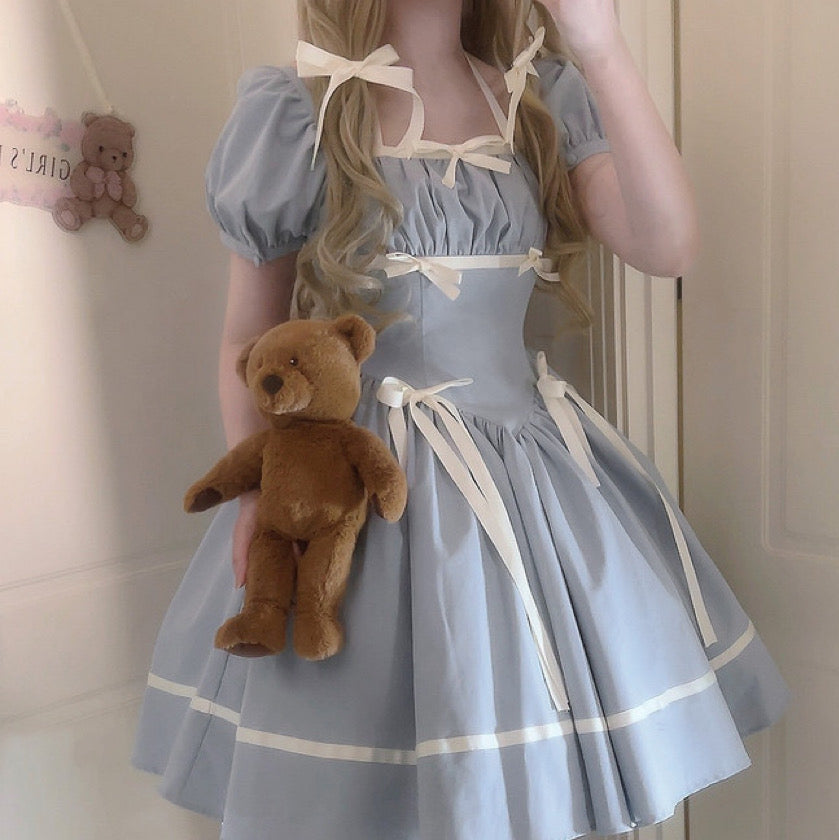 Blue Ribbon Dolly Dress